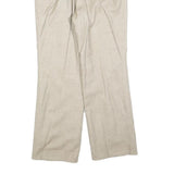 BRECKENRIDGE Womens Beige Regular Fit Wide-Leg Trousers W26 L28 Classic Casual