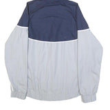 NIKE Womens Navy Blue & White Colourblock Hooded Jacket XL Polyester Zip