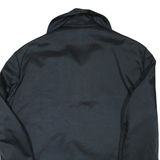 Mens Black Polyester Blend Plain Zip Jacket XL Casual Lightweight Workwear