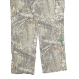 REAL TREE Mens Cotton Blend Camouflage Regular Fit Straight Trousers W38 L30
