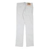 LEVI'S 511 Mens Jeans White Slim Skinny Denim W30 L31 Zip Cotton Blend