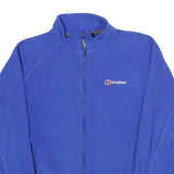 BERGHAUS Mens Blue Jacket S Polyester Plain Zip Outdoor Casual Lightweight