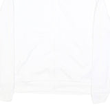 NIKE Court Womens White Jacket L Polyester Plain Zip Track Sportswear Casual