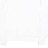 NIKE Court Womens White Jacket L Polyester Plain Zip Track Sportswear Casual