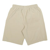 NIKE Mens Shorts Beige Casual L W30 Polyester Lightweight Zip Pocket