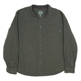 WOOLRICH Mens Green Cotton Shirt 2XL Casual Button Shirt Long Sleeve
