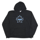CHAMPION Mens Black Hoodie 2XL Cotton Blend Pullover Hooded Sweatshirt