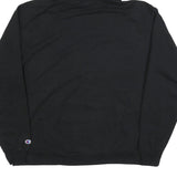 CHAMPION Mens Black Hoodie 2XL Cotton Blend Pullover Hooded Sweatshirt