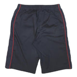 FILA Mens Shorts Black & Red Casual M W28 Polyester Blend Sports Logo