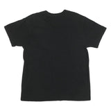 CALVIN KLEIN JEANS Mens Black V-Neck T-Shirt M Cotton Blend Crew Neck Short