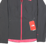 THE NORTH FACE Womens Black & Pink Jacket S Polyester Blend Zip Outdoor