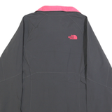 THE NORTH FACE Womens Black & Pink Jacket S Polyester Blend Zip Outdoor