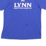 ADIDAS Mens Blue Lynn Fighting Knights Graphic T-Shirt M Short Sleeve Crew Neck