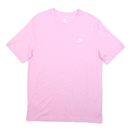 NIKE Mens Pink T-Shirt M Short Sleeve Crew Neck Cotton Casual Classic Fit