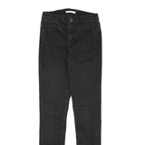 LEVI'S Womens Slim Black Skinny Denim Medium W24 L29 Stretch Zip Jeans