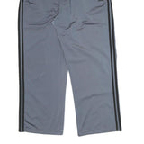 ADIDAS Mens Joggers Grey & Black Regular Straight L W28 L29 Sports Casual