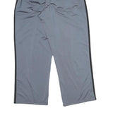 ADIDAS Mens Joggers Grey & Black Regular Straight L W28 L29 Sports Casual