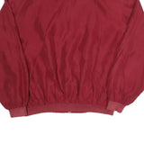 SILVERWOODS Mens Maroon Zip Jacket XL Polyester Blend Casual Lightweight