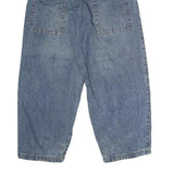 Womens Blue Regular Fit Straight Denim Cotton Jeans W24 L28 Casual Zip Closure