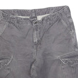 CARHARTT Mens Shorts Grey Cargo Cotton Blend M W33 Durable Workwear
