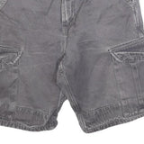 CARHARTT Mens Shorts Grey Cargo Cotton Blend M W33 Durable Workwear