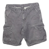 CARHARTT Mens Shorts Grey Cargo Cotton Blend M W33 Durable Workwear