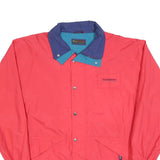 FIVE SEASONS Mens Red & Blue Outdoor Jacket XL Polyester Blend Plain Zip