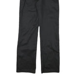 WRANGLER Womens Black Relaxed Straight Trousers W27 L32 Cotton Blend Zip