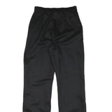 WRANGLER Womens Black Relaxed Straight Trousers W27 L32 Cotton Blend Zip