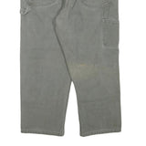 DICKIES Mens Regular Fit Straight Leg Denim Grey Cotton Blend W38 L23 Workwear