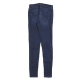 LEVI'S Womens Jeans Blue Slim Skinny Denim Medium W26 L30 Stylish Zip Closure