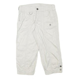 STYLE AND CO Womens Shorts White Casual Cotton Blend M W30 Functional Pockets