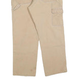 DICKIES Mens Cotton Blend Beige Regular Straight Trousers W34 L28 Workwear