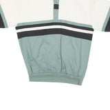 CLASSICS Mens White & Green Colourblock Short Sleeve Polo Shirt M Casual Sport
