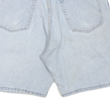 WRANGLER Mens Shorts Blue Denim M W34 Classic Fit Casual Cotton Blend Zip