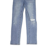 GUESS JEANS Mens Slim Blue Denim Light W26 L29 Distressed Casual Jeans