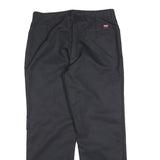 RED KAP Womens Cotton Blend Black Regular Fit Straight Leg Trousers W32 L30