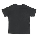 CHAMPION Mens Black L Graphic T-Shirt Short Sleeve Crew Neck Logo Cotton Blend