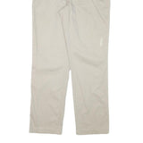 NAUTICA Mens Regular Beige Cotton Blend Trousers W34 L32 Zip Closure Classic Fit