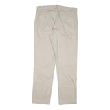 NAUTICA Mens Regular Beige Cotton Blend Trousers W34 L32 Zip Closure Classic Fit