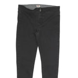 LEVI'S Womens Cotton Blend Black Slim Skinny Trousers W30 L26 Zip Closure