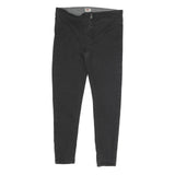 LEVI'S Womens Cotton Blend Black Slim Skinny Trousers W30 L26 Zip Closure