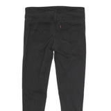 LEVI'S Womens Cotton Blend Black Slim Skinny Trousers W30 L26 Zip Closure