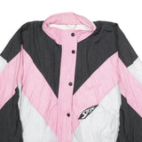 ACKERMANN Womens Black & Pink & White Sport Jacket UK 12 Polyamide Zip