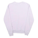 FILA Womens White Crew Neck S Sweatshirt Cotton Blend Lightweight Pullover