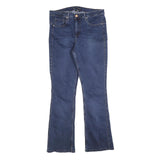 LEE Womens Jeans Blue Slim Flared Denim Medium W34 L34 Stylish Zip Closure