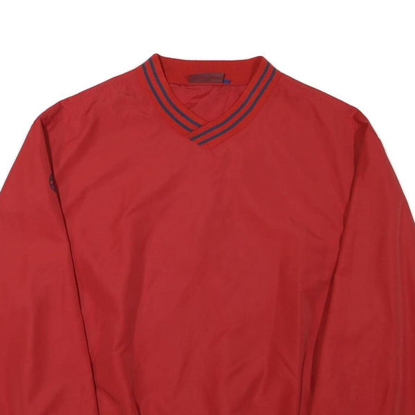GLENMUIR Mens Red Crew Neck L Sweatshirt Pullover Lightweight Casual