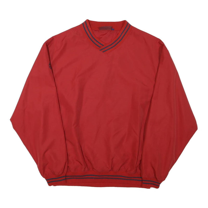 GLENMUIR Mens Red Crew Neck L Sweatshirt Pullover Lightweight Casual