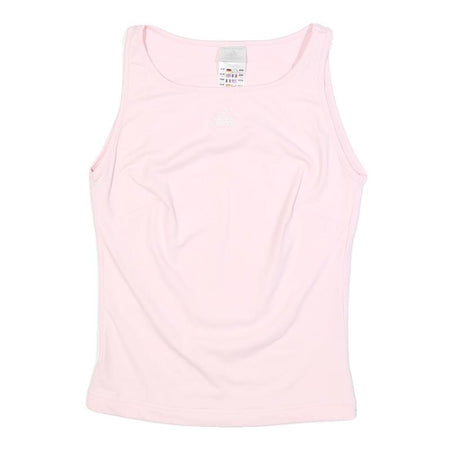 ADIDAS Womens Pink Top Sleeveless Round Neck UK 12 Sports Cotton Blend