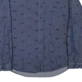 BARBOUR Mens Blue Shirt M Cotton Blend Casual Long Sleeve Button Collar